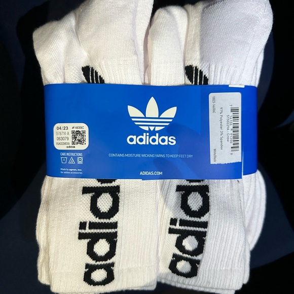 Adidas Crew Socks 6 Pair - Picture 3 of 3